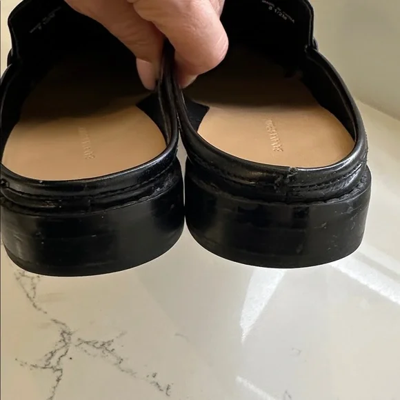 Banana Republic Black slide on Penny loafer Size 8 1/2 - Picture 5 of 13